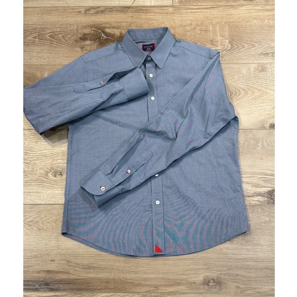 Lot of 2 UNTUCKit Mens Small Regular Fit Wrinkle Free Cotton Button Down Shirts - Picture 3 of 10